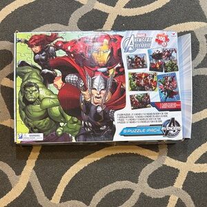 Marvel Avengers Assemble 8 Puzzle Pack - Red, Green, Black